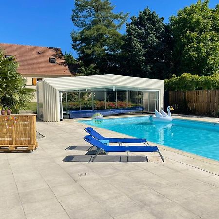 L'Annexe- Guest House Avec Piscine Studio Avec Coin Chambre Rosny-sur-Seine Exteriör bild
