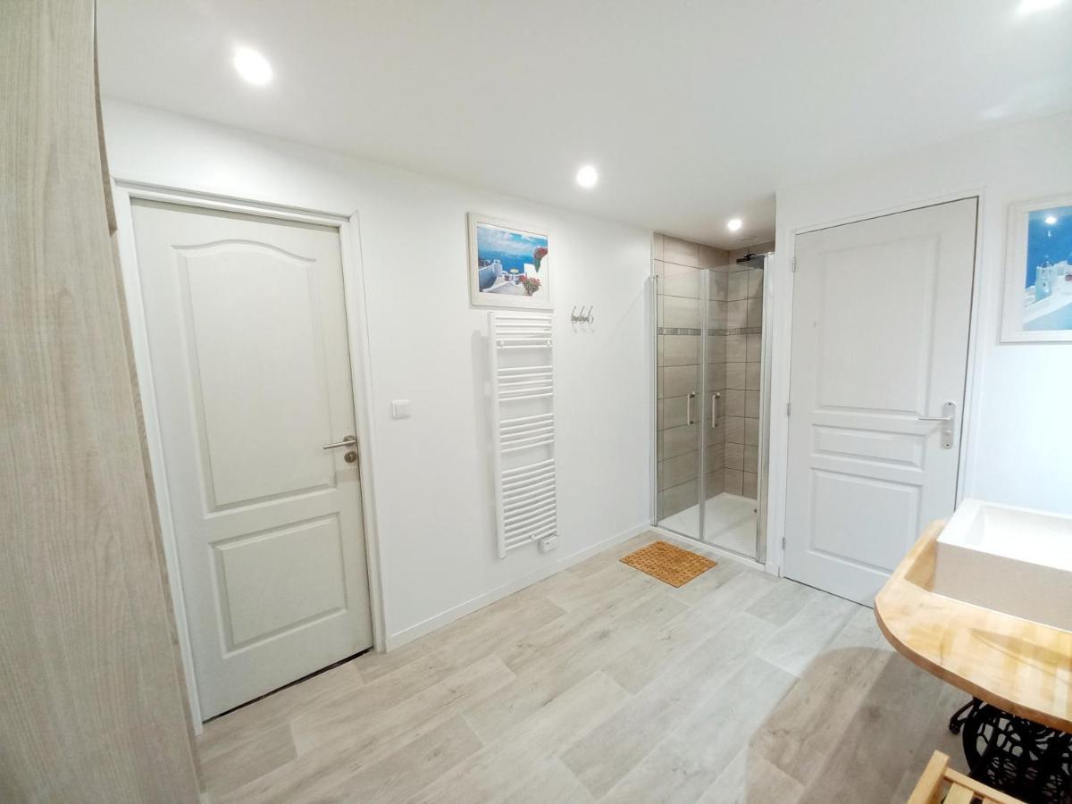 L'Annexe- Guest House Avec Piscine Studio Avec Coin Chambre Rosny-sur-Seine Exteriör bild