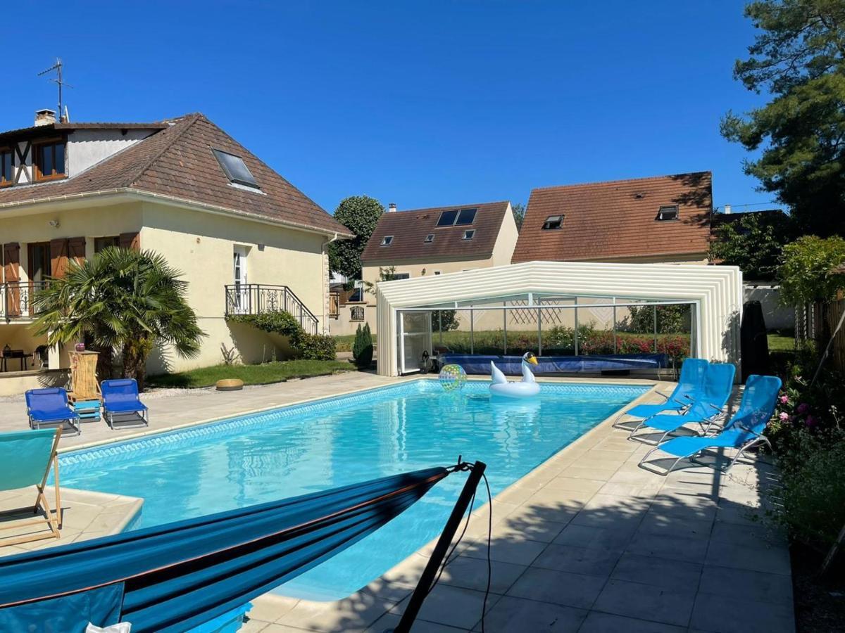 L'Annexe- Guest House Avec Piscine Studio Avec Coin Chambre Rosny-sur-Seine Exteriör bild
