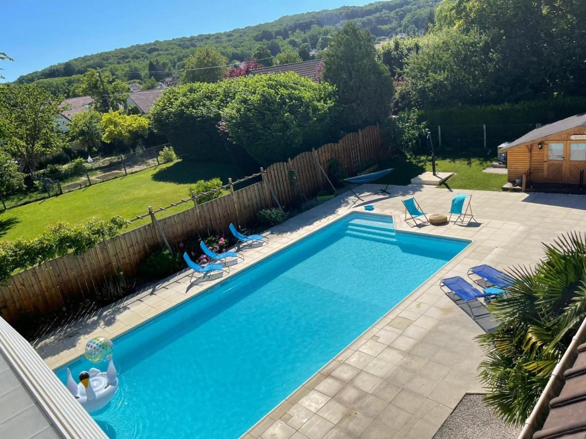 L'Annexe- Guest House Avec Piscine Studio Avec Coin Chambre Rosny-sur-Seine Exteriör bild
