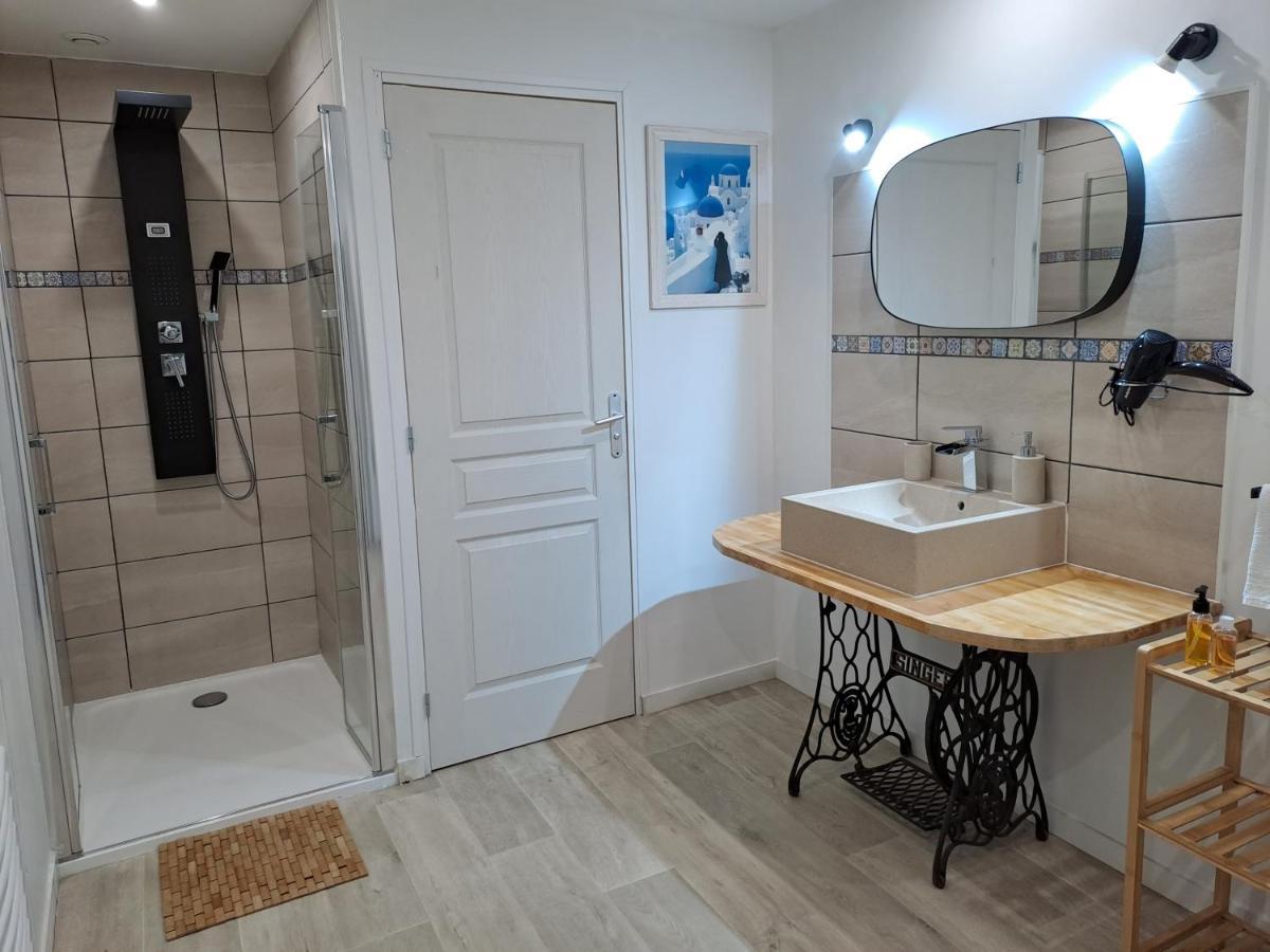 L'Annexe- Guest House Avec Piscine Studio Avec Coin Chambre Rosny-sur-Seine Exteriör bild