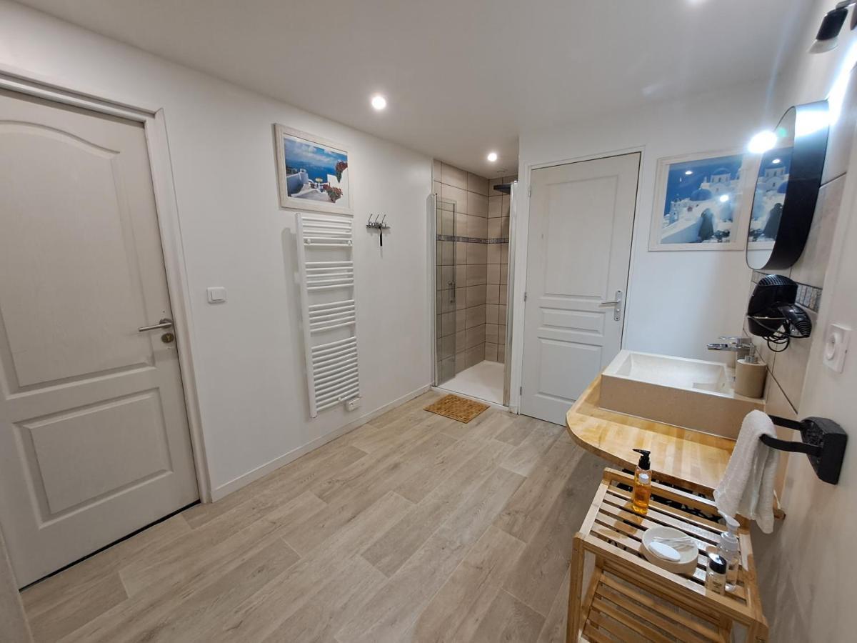 L'Annexe- Guest House Avec Piscine Studio Avec Coin Chambre Rosny-sur-Seine Exteriör bild